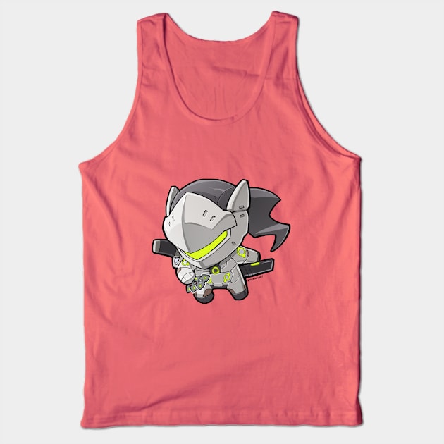 Lil Cyborg Ninja Tank Top by fallerion